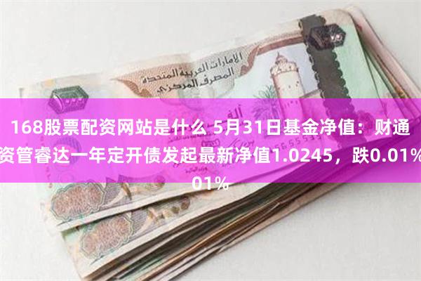 168股票配资网站是什么 5月31日基金净值：财通资管睿达一年定开债发起最新净值1.0245，跌0.01%